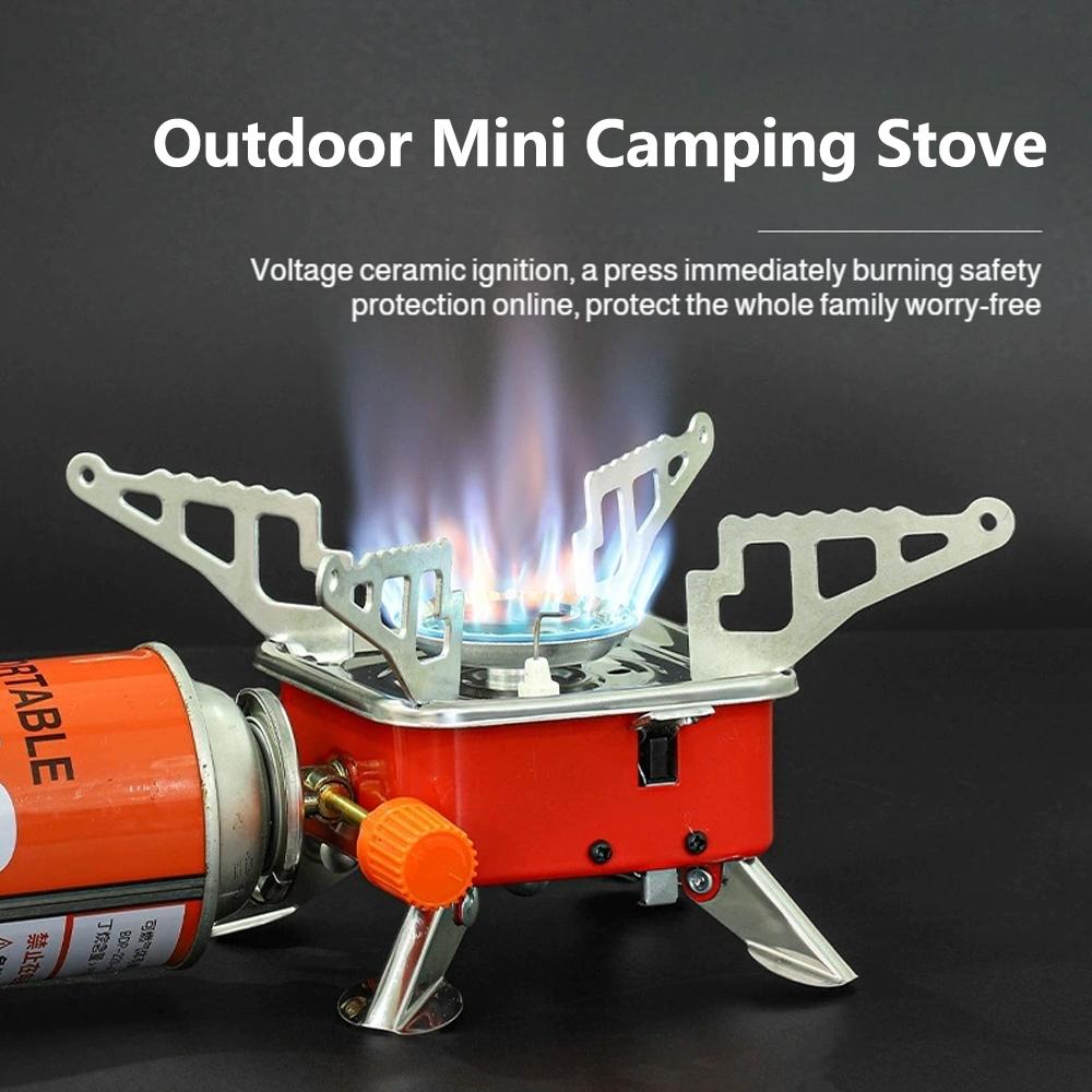 Camping Cooking Wood Stove - Taşınabilir Katlanabilir Rüzgar Geçirmez Kamp Gaz