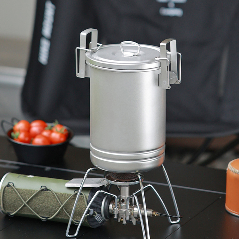 Camping Cooking One Pot - Açık Hava Pişirme Buharlı Tencere, Kamp