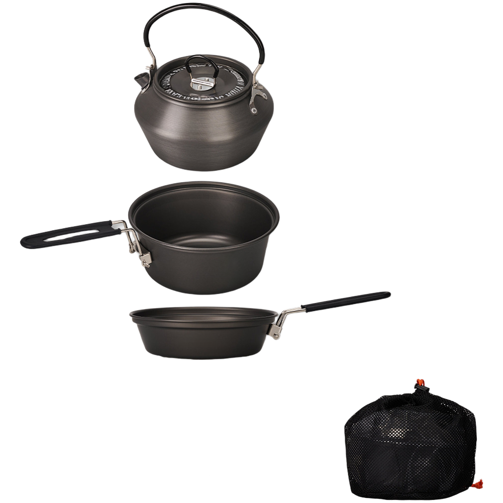 Camping Cooking Pots And Pans Set - Hafif alüminyum alaşımlı kamp tencere seti