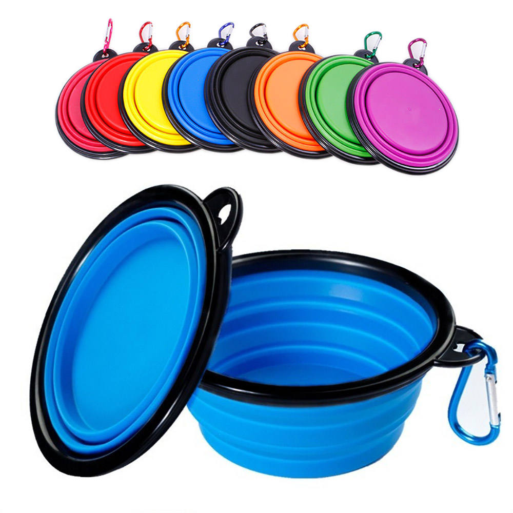 Camping Cooking Dishes - Katlanabilir Evcil Hayvan Silikon Köpek Mama