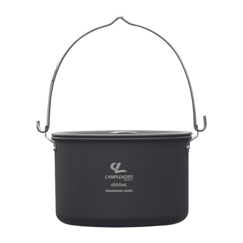 Camping Cooking One Pot - 4.5L kamp asılı Pot tencere açık