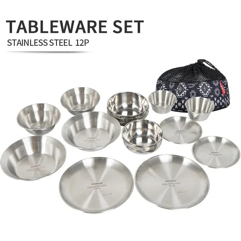 Camping Cooking And Dining Set - CLS & NOBANA 12 adet açık
