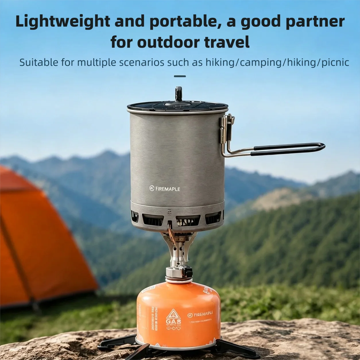 Camping Cooking One Pot - Ultra Hafif Kamp Yemek Pişirme Seti