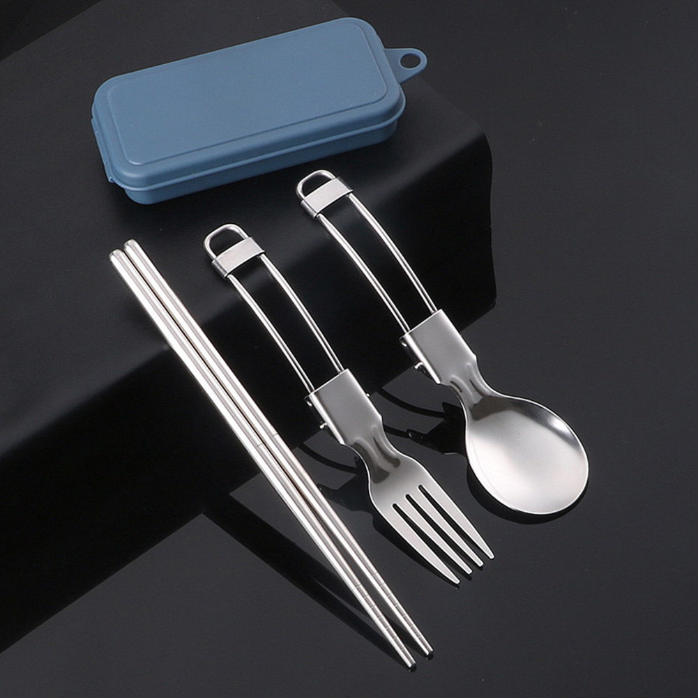 Camping Cooking Set Stainless Steel - Piknik Çatal Bıçak Takımı Kamp Gereçleri