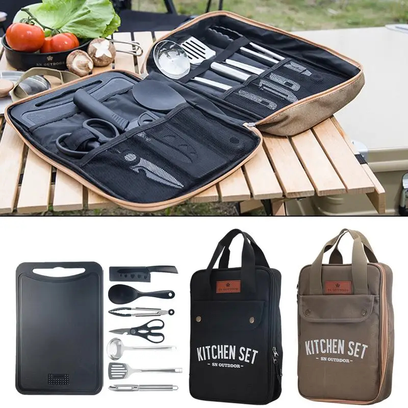 Camping Cooking All In One - 8 adet Kamp Mutfak Tencere Seti