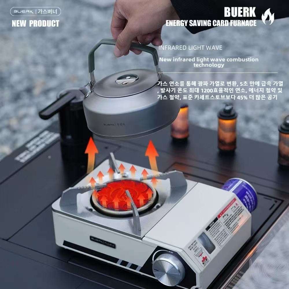 Camping Cooking Windshield - BUERK 4000W Kızılötesi Soba Taşınabilir Yüksek