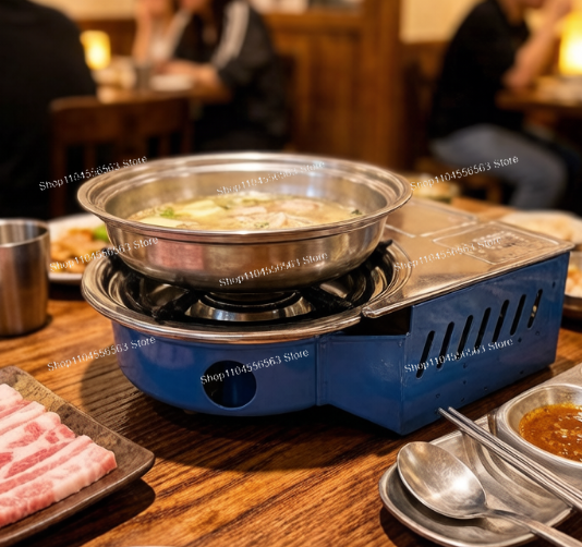 Camping Cooking Canister - Taşınabilir Gazlı Ocak, Kore Barbeküsü için
