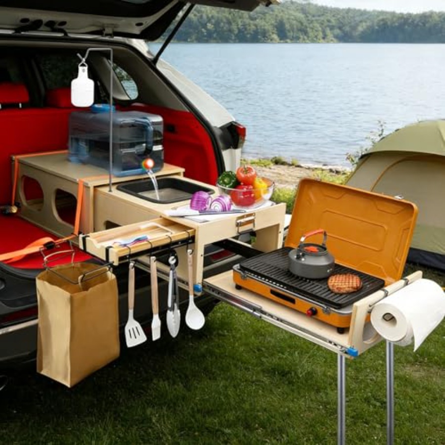 Camping Cooking All In One - Arazi Aracı Mutfak Çekmeceli Sistem, Hepsi