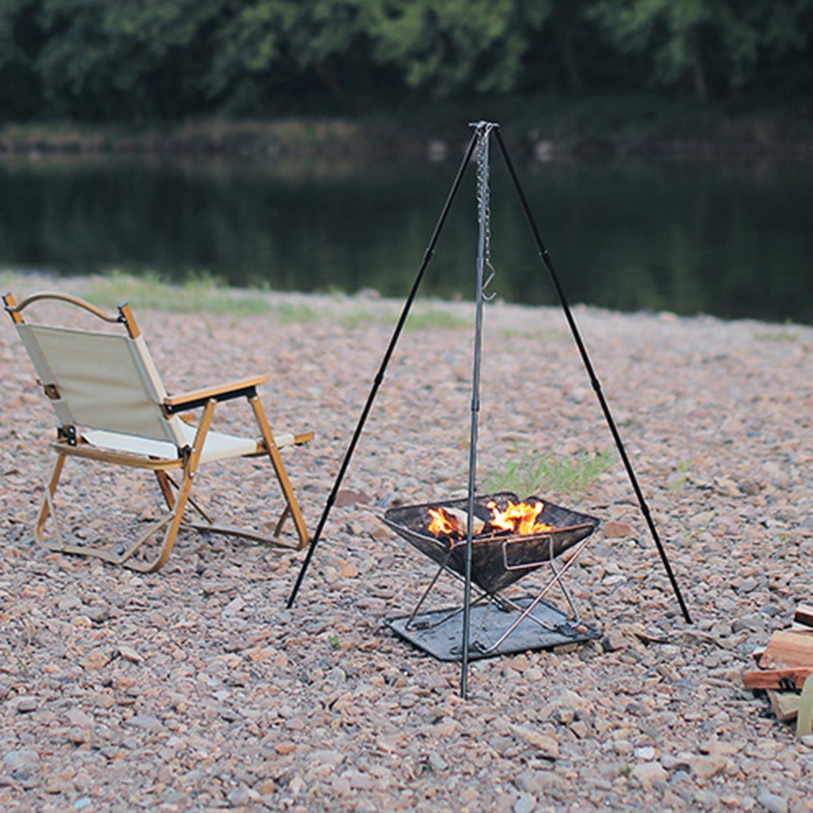 Camping Cooking Pot Tripod - Açık Hava Büyük Şenlik Ateşi Üçayağı
