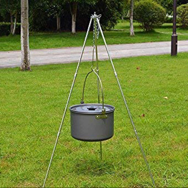Camping Cooking Pot Tripod - Açık Hava Kış Kampı Kamp Ateşi