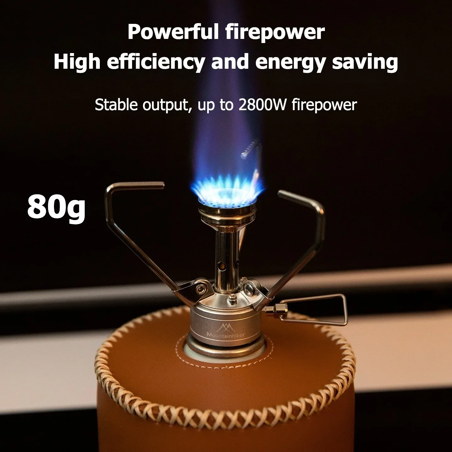 Camping Cooking Gas Stove - Mountainhiker Ultralight 304 paslanmaz çelik Entegre