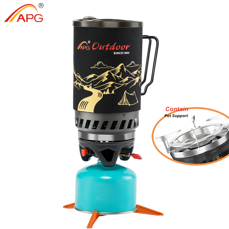 Camping Cooking One Pot - APG taşınabilir 1400ml pişirme sistemi açık