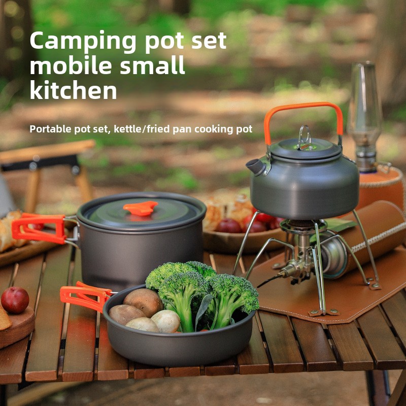 Camping Cooking Set 2 Person - 2-3 Kişilik Açık Hava Kamp Yemek