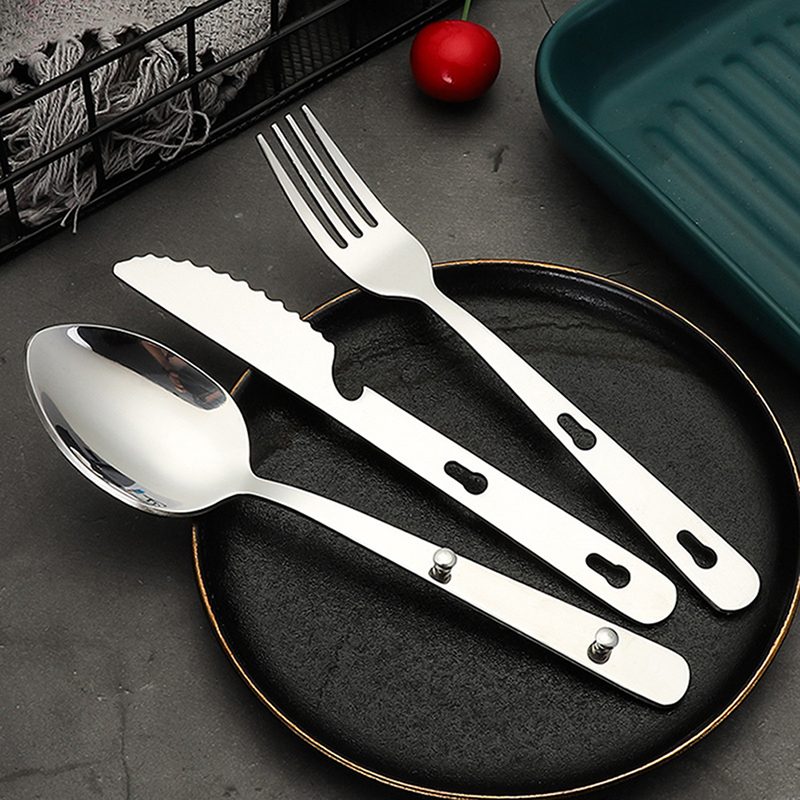 Camping Cooking And Dining Set - 3 adet/takım Taşınabilir Kamp Pişirme sofra