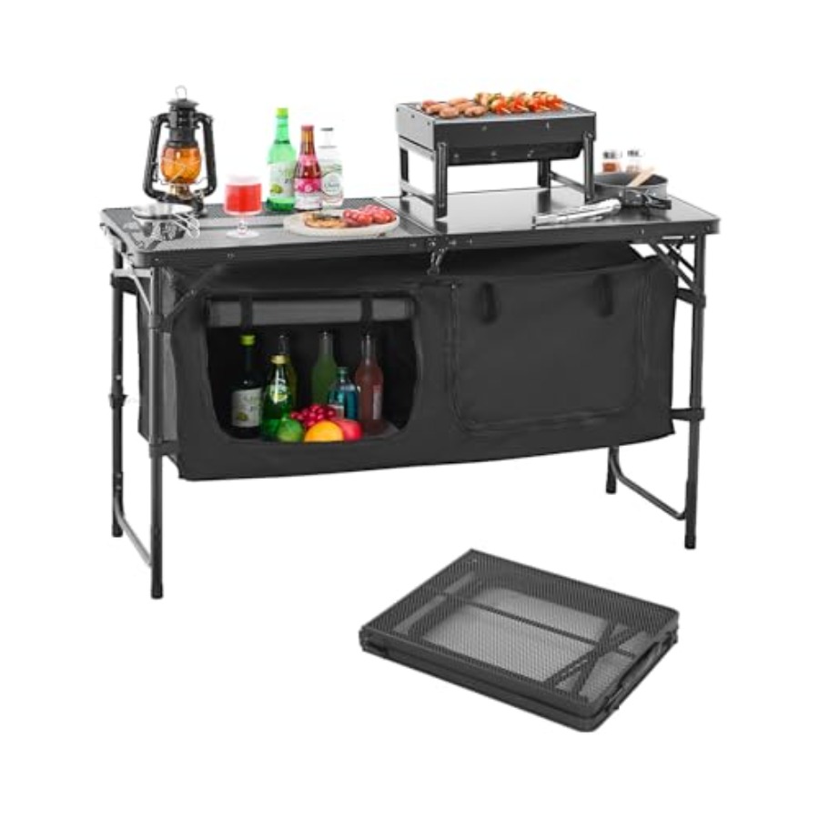 Camping Outdoor Cooking Table - Kamp Mutfak Masası, Katlanabilir Dış Mekan
