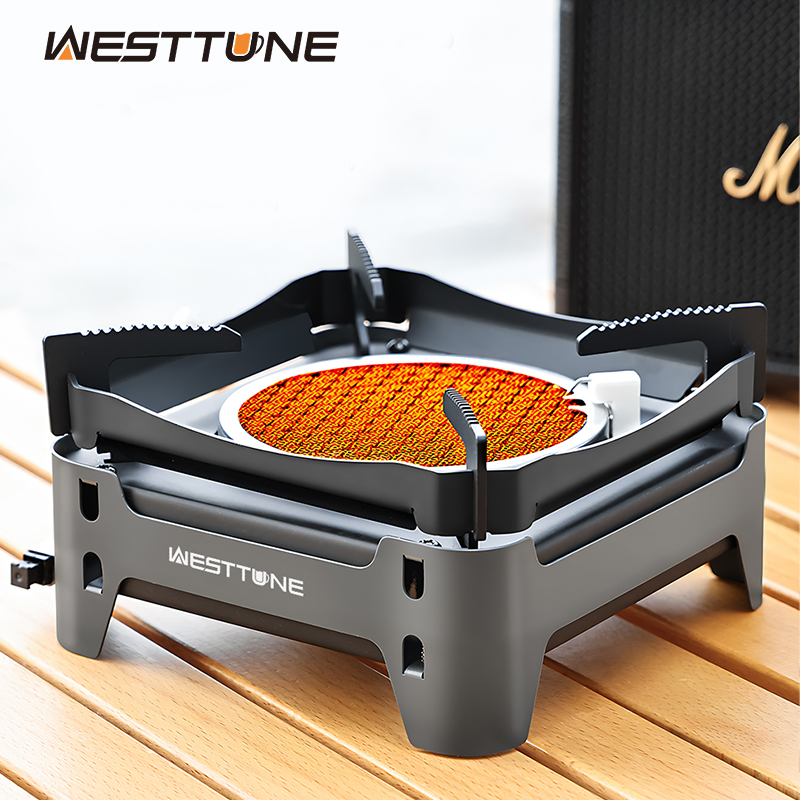 Camping Cooking Windshield - WESTTUNE Açık Kızılötesi Yanmalı Soba Taşınabilir