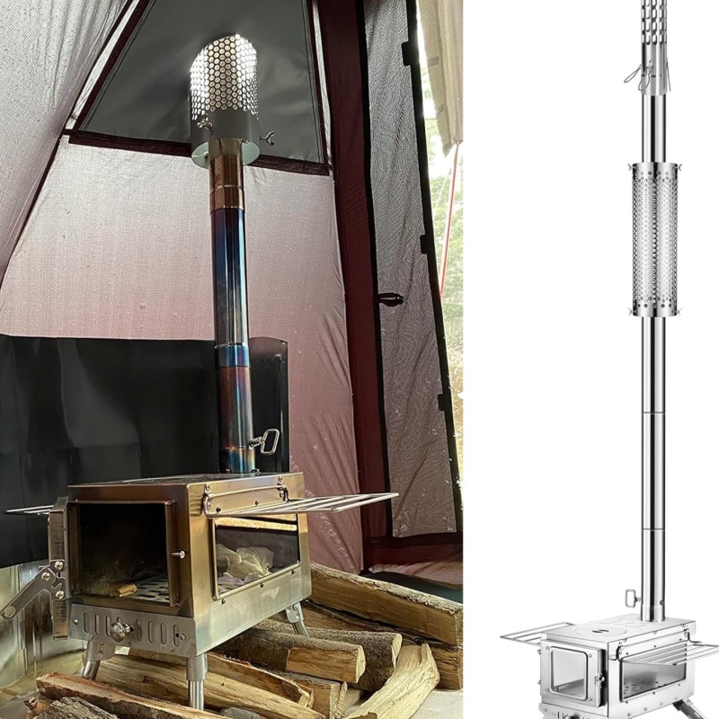 Kamp sobası borusu paslanmaz ç - Camping Cooking Wood Stove incelemesi ve fiyatı