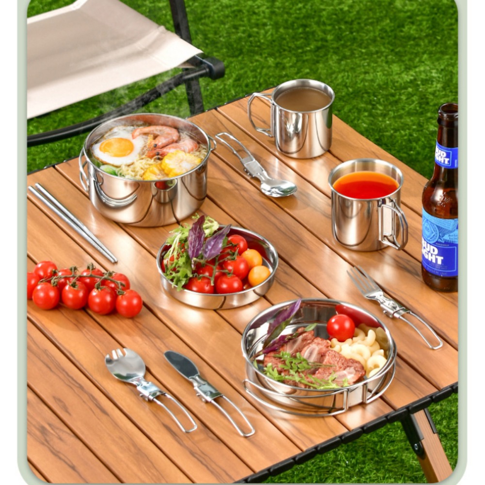 12 adet macera kampı pişirme s - Camping Cooking Pots And Pans Set incelemesi ve fiyatı