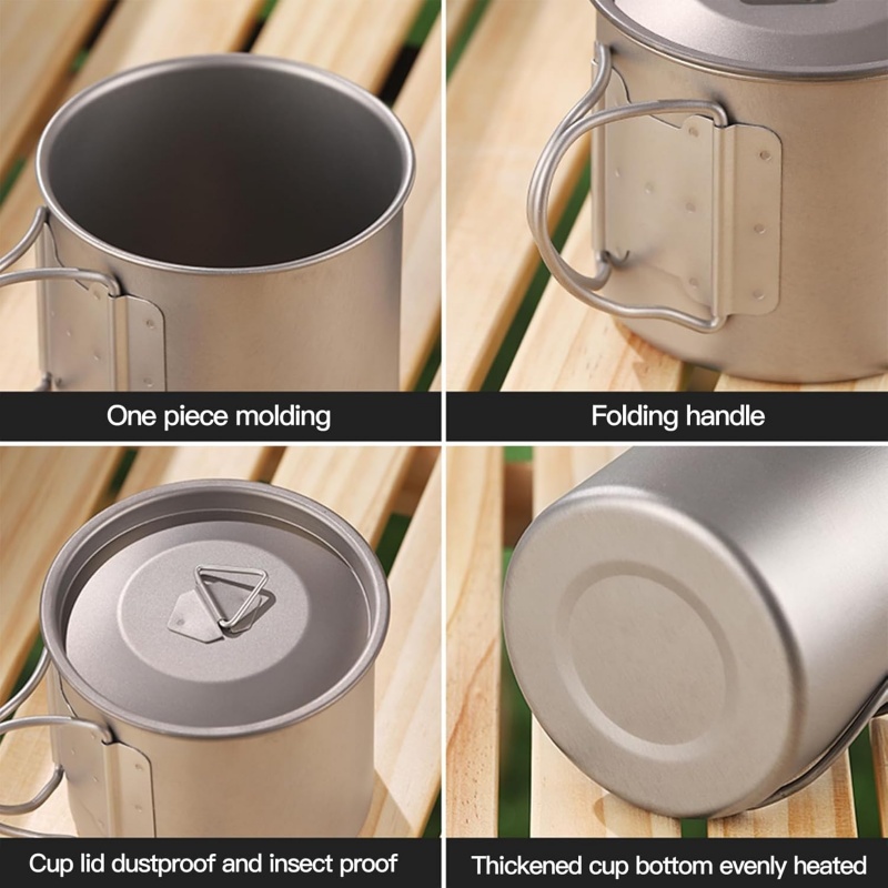 Katlanır Saplı Titanyum Kamp K - Camping Cooking Set Stainless Steel incelemesi ve fiyatı