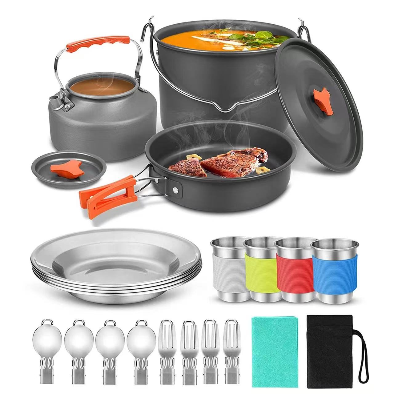 4-5 kişilik alüminyum dış meka - Camping Cooking One Pot incelemesi ve fiyatı