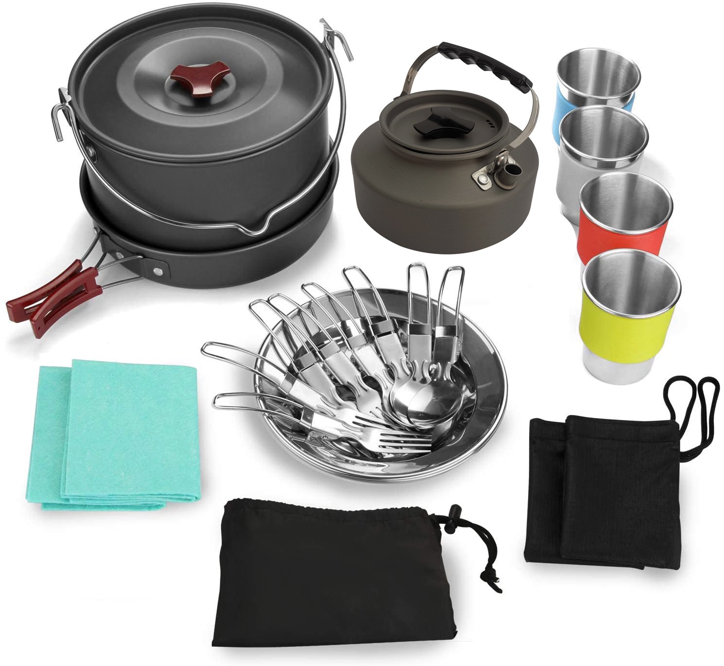 4-5 kişilik alüminyum dış meka - Camping Cooking One Pot incelemesi ve fiyatı
