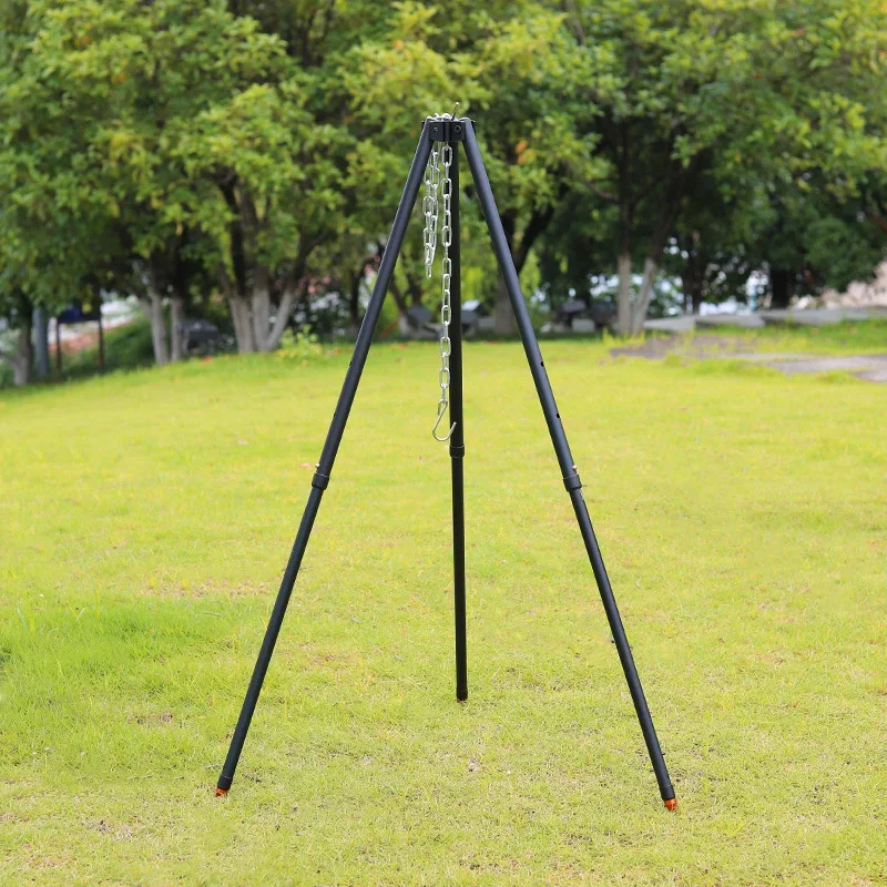 1 adet açık Bonfire Tripod kam - Camping Cooking Pot Tripod incelemesi ve fiyatı