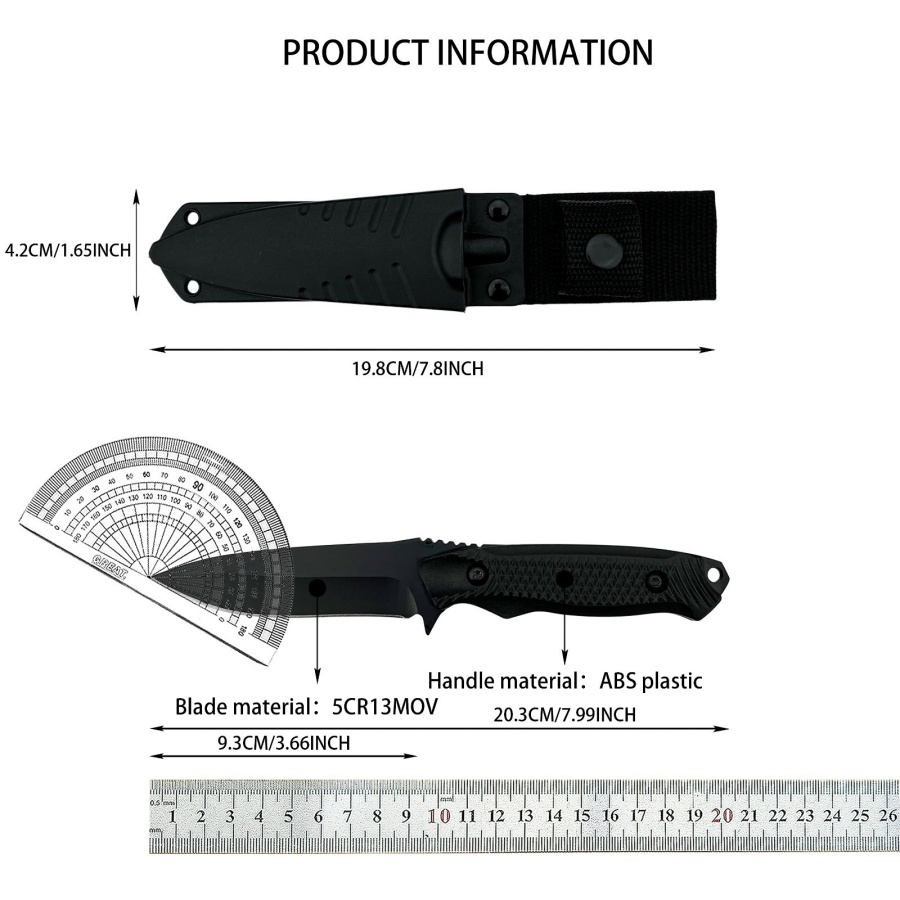 Yüksek kaliteli Açık Hava Acil - Camping Cooking Knife With Sheath incelemesi ve fiyatı