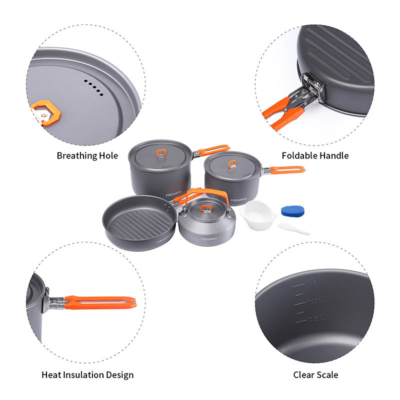 Ateş Akçaağaç 4-5 Kişi Tencere - Camping Cooking Set 2 Person incelemesi ve fiyatı