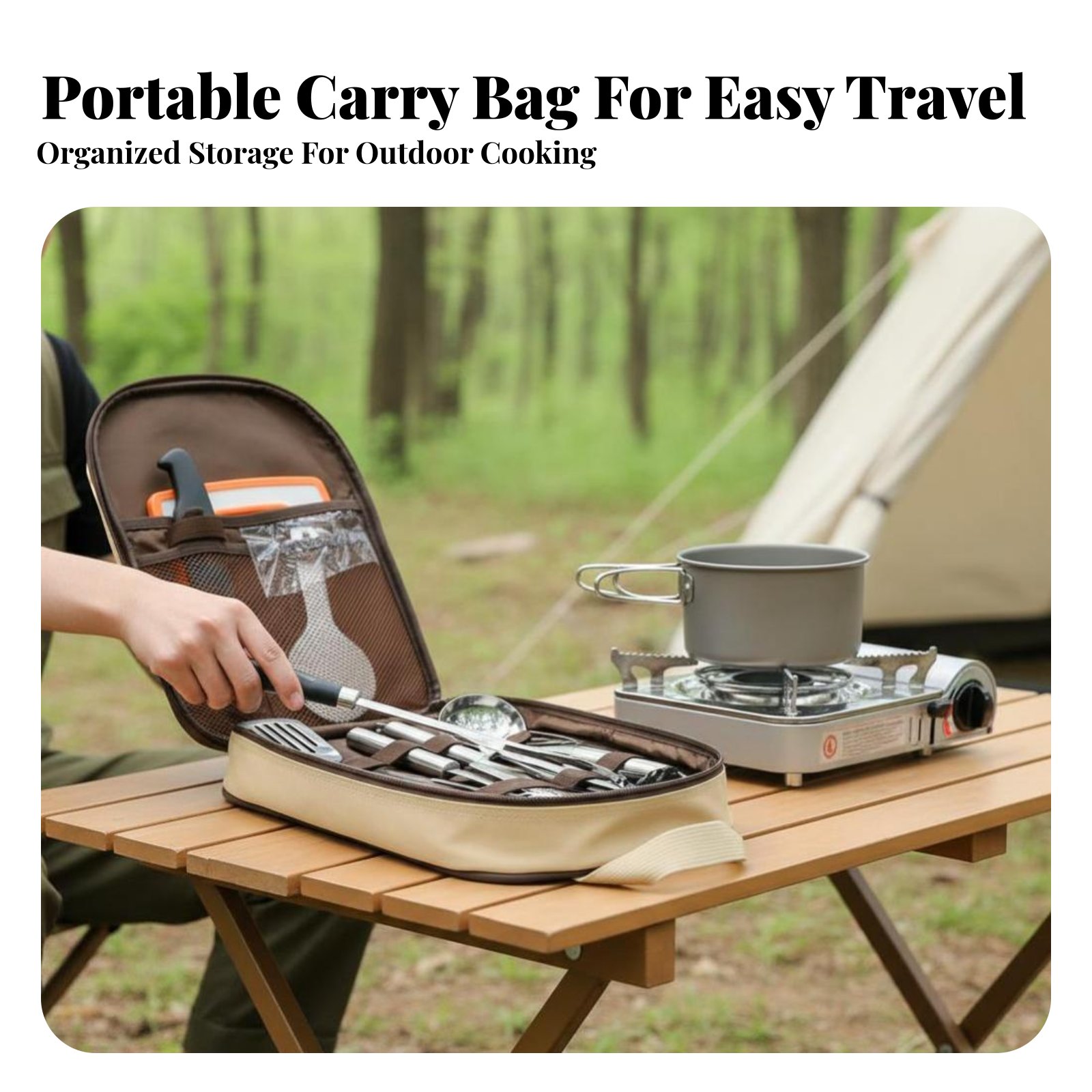 Açık Hava Taşınabilir Pişirme  - Camping Cooking And Dining Set incelemesi ve fiyatı