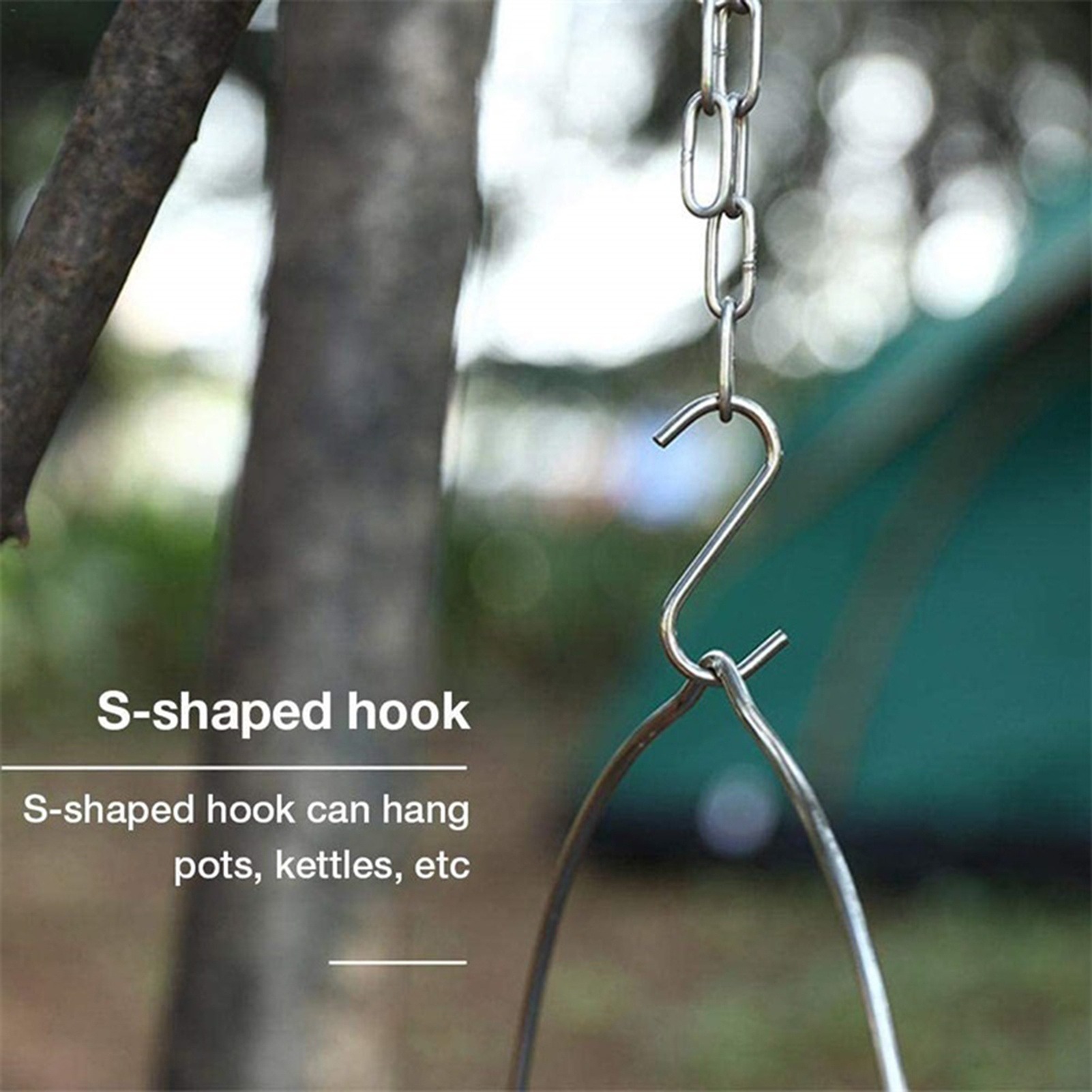 Paslanmaz Çelik Kamp Tripod Se - Camping Cooking Pot Tripod incelemesi ve fiyatı