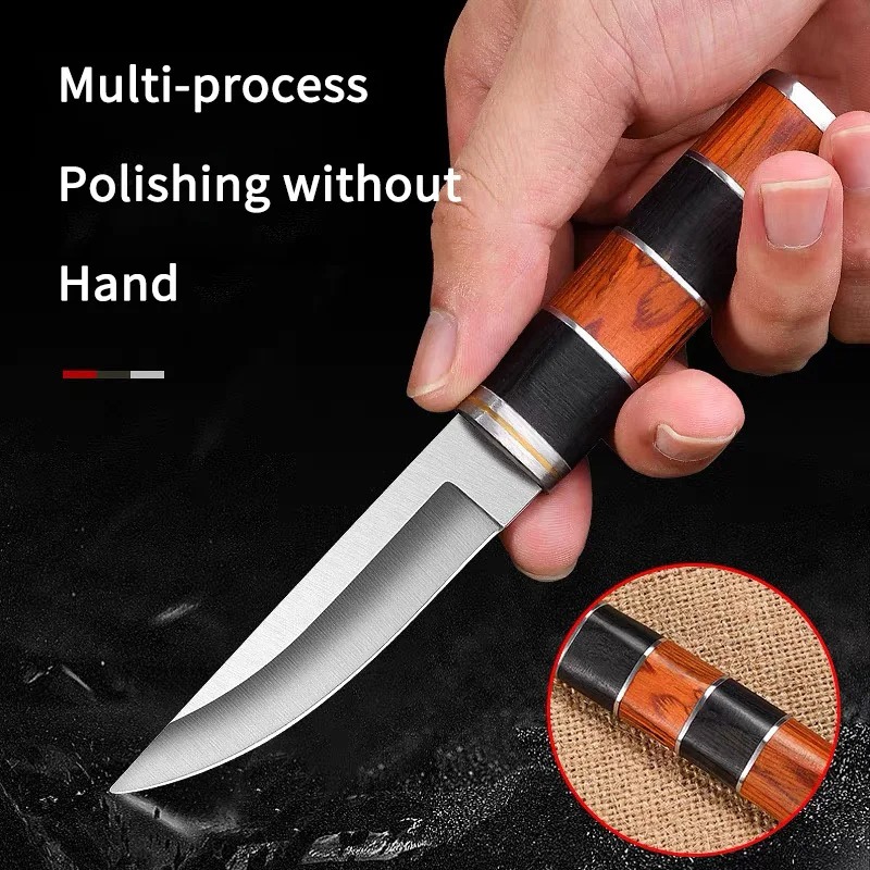 Deri Kılıflı Premium Paslanmaz - Camping Cooking Knife With Sheath incelemesi ve fiyatı