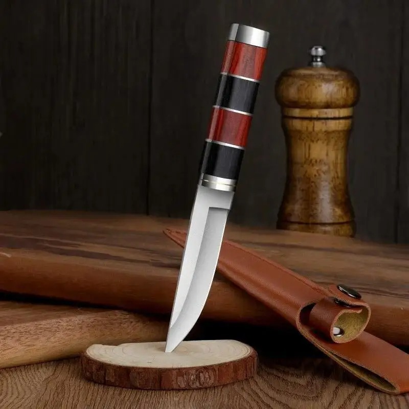 Deri Kılıflı Premium Paslanmaz - Camping Cooking Knife With Sheath incelemesi ve fiyatı