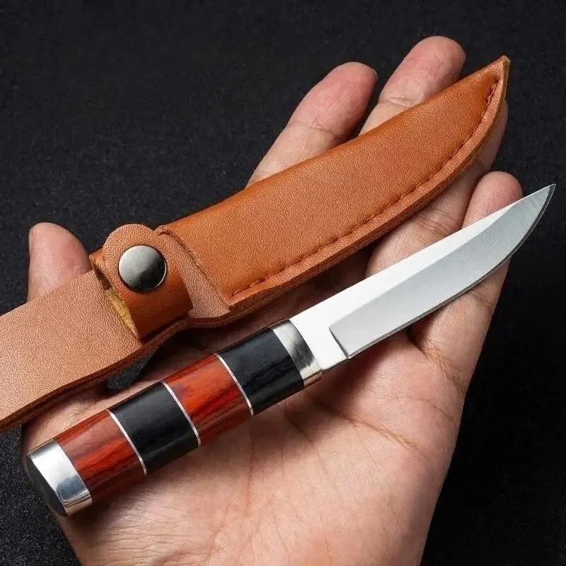 Deri Kılıflı Premium Paslanmaz - Camping Cooking Knife With Sheath incelemesi ve fiyatı