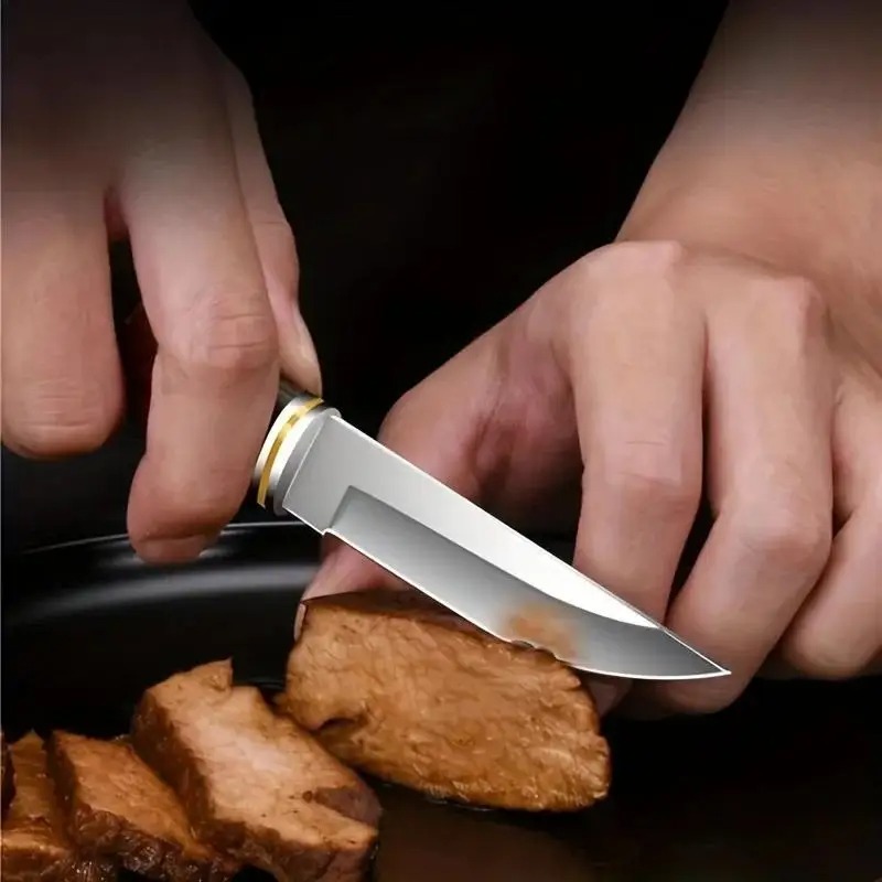 Deri Kılıflı Premium Paslanmaz - Camping Cooking Knife With Sheath incelemesi ve fiyatı