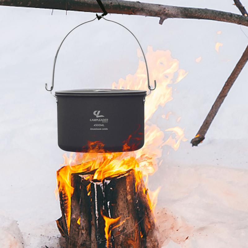 4.5L kamp asılı Pot tencere aç - Camping Cooking One Pot incelemesi ve fiyatı