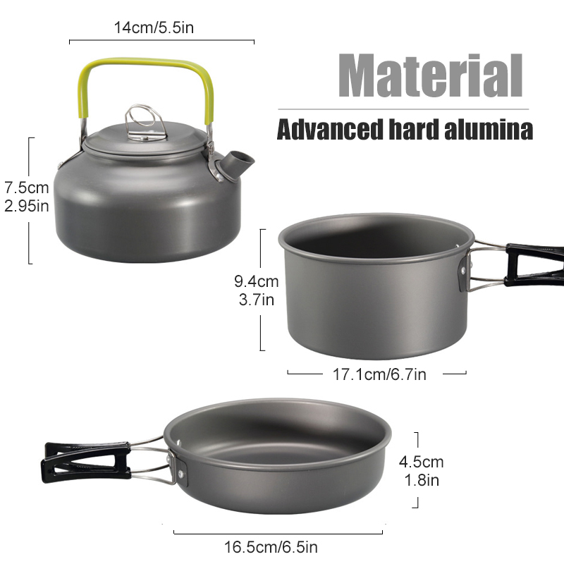 WESTTUNE Kamp Tencere Seti Alü - Camping Cooking Pots And Pans Set incelemesi ve fiyatı