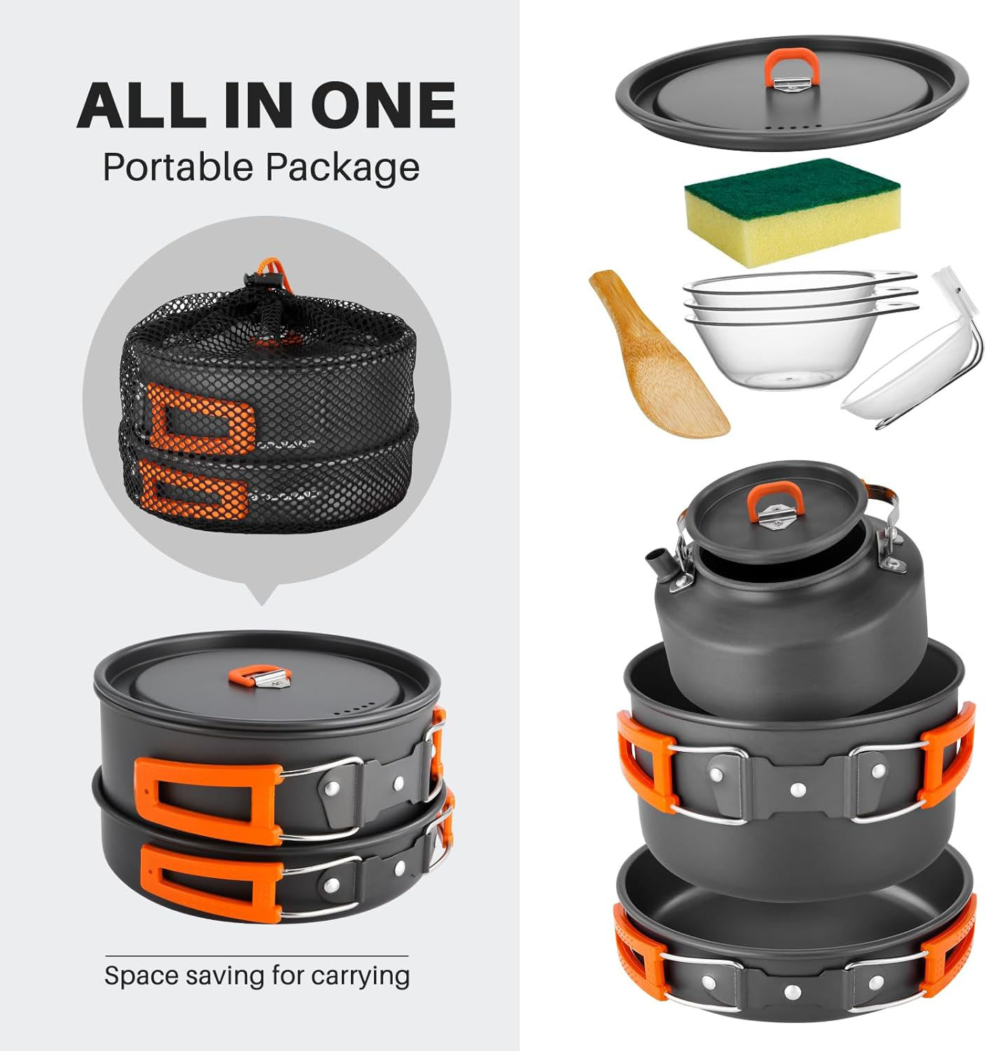 Kamp Yemek Pişirme Gereçleri K - Camping Cooking Pots And Pans Set incelemesi ve fiyatı