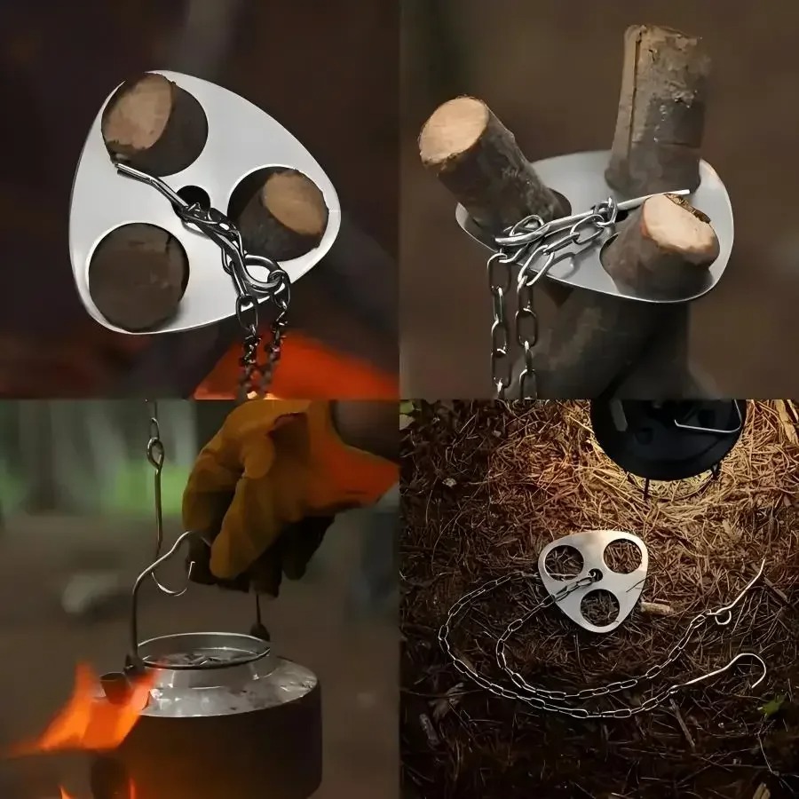 Taşınabilir Kamp Tripod Ateş Ç - Camping Cooking One Pot incelemesi ve fiyatı