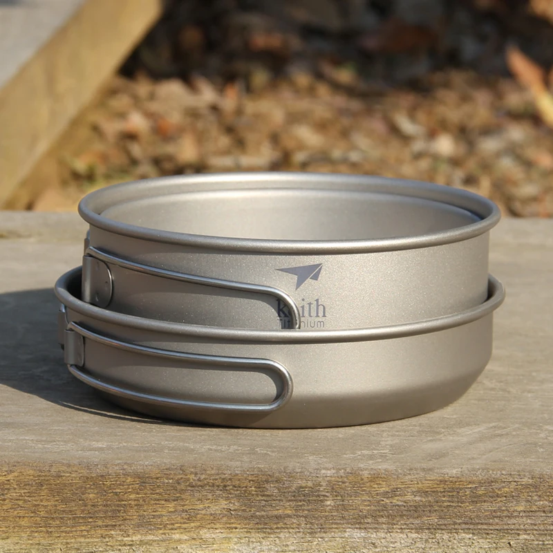 Keith 3 ADET Titanyum Tencere  - Camping Cooking Set Stainless Steel incelemesi ve fiyatı