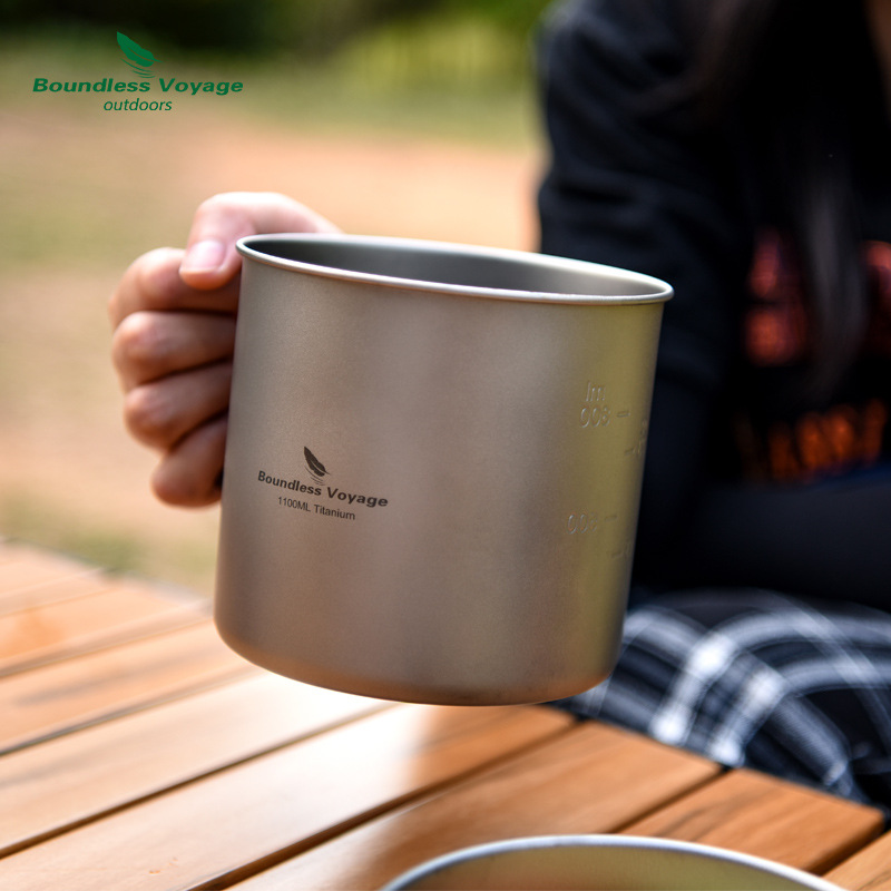 Saf Titanyum Katlanır Saplı Te - Camping Cooking Pots And Pans Set incelemesi ve fiyatı