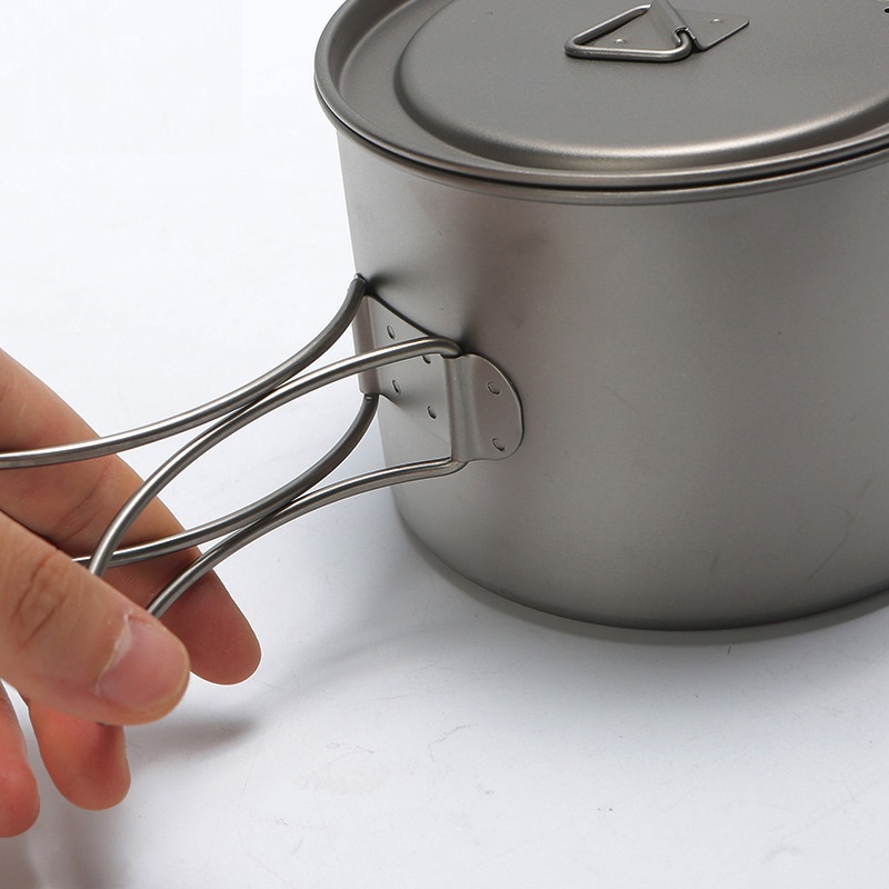 Açık piknik titanyum tencere 7 - Camping Cooking Set Stainless Steel incelemesi ve fiyatı
