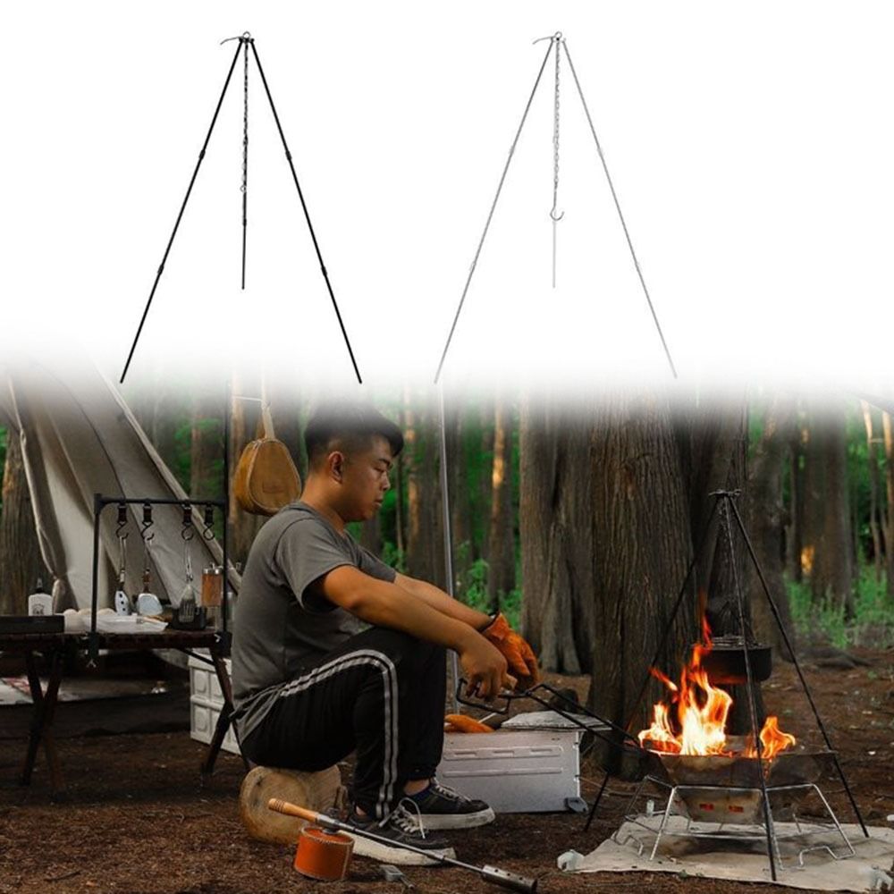 Taşınabilir Kamp Tripod'u Ayrı - Camping Cooking Pot Tripod incelemesi ve fiyatı
