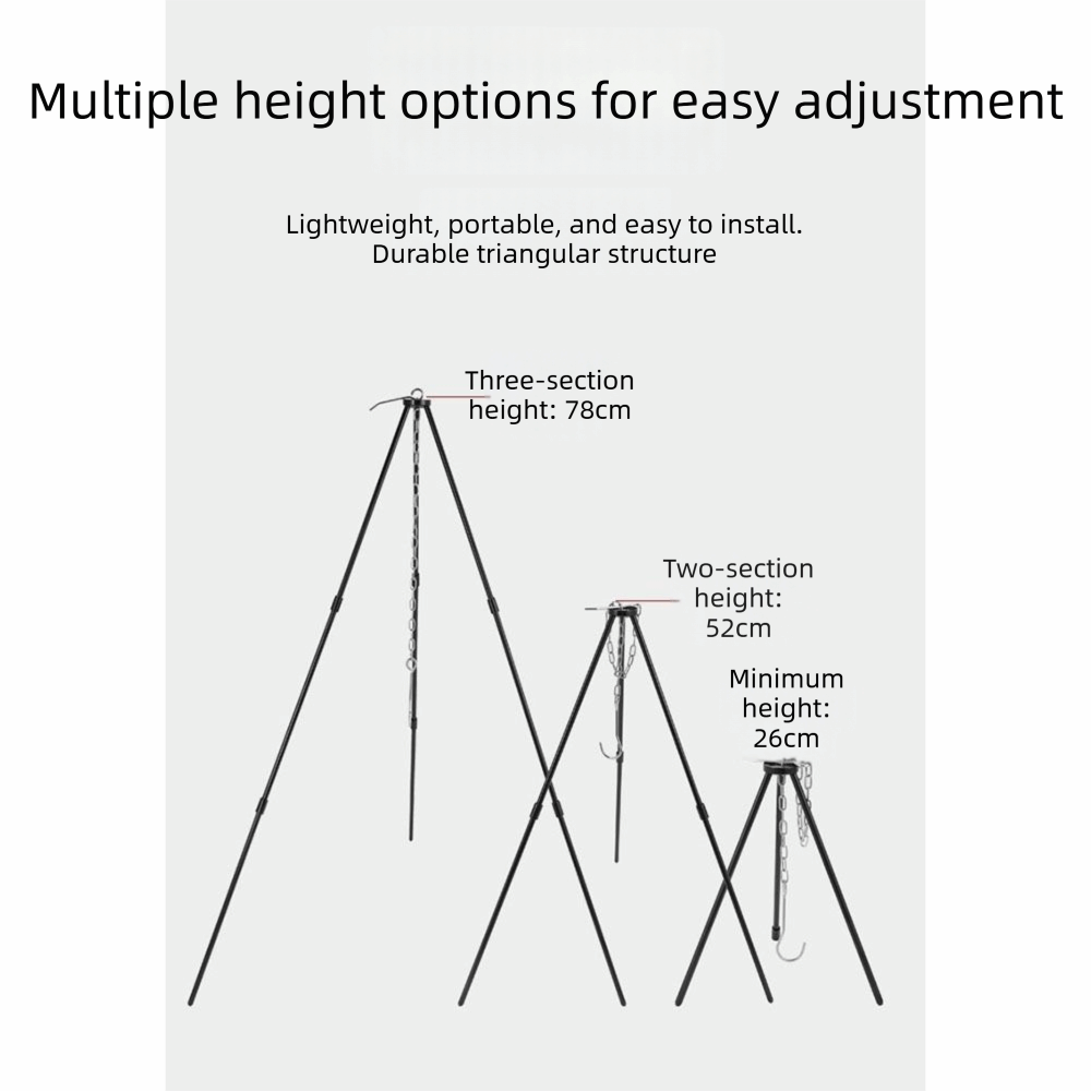 Taşınabilir Kamp Tripod'u Ayrı - Camping Cooking Pot Tripod incelemesi ve fiyatı