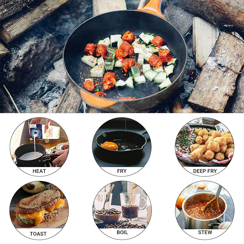 Açık pişirme 3-4 kişi piknik s - Camping Cooking Pots And Pans Set incelemesi ve fiyatı