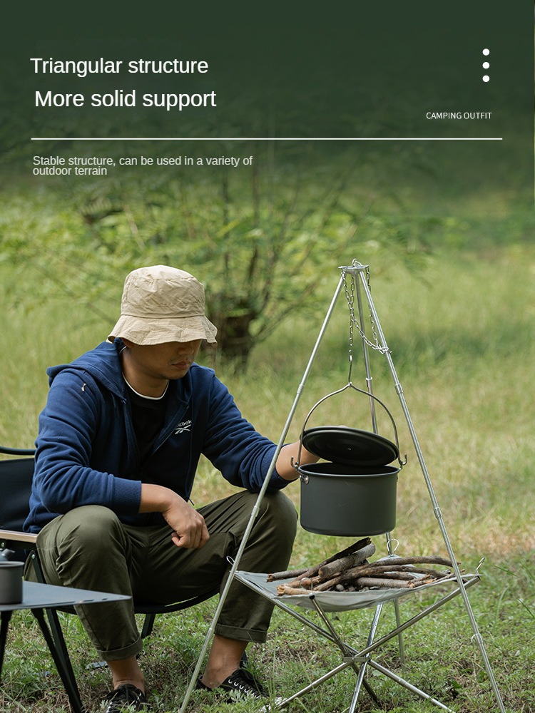 Kamp Bonfire Tripod taşınabili - Camping Cooking Pot Tripod incelemesi ve fiyatı