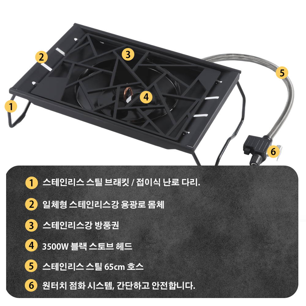 Pandatour Kamp IGT Soba 6500W  - Camping Cooking Gas Stove incelemesi ve fiyatı