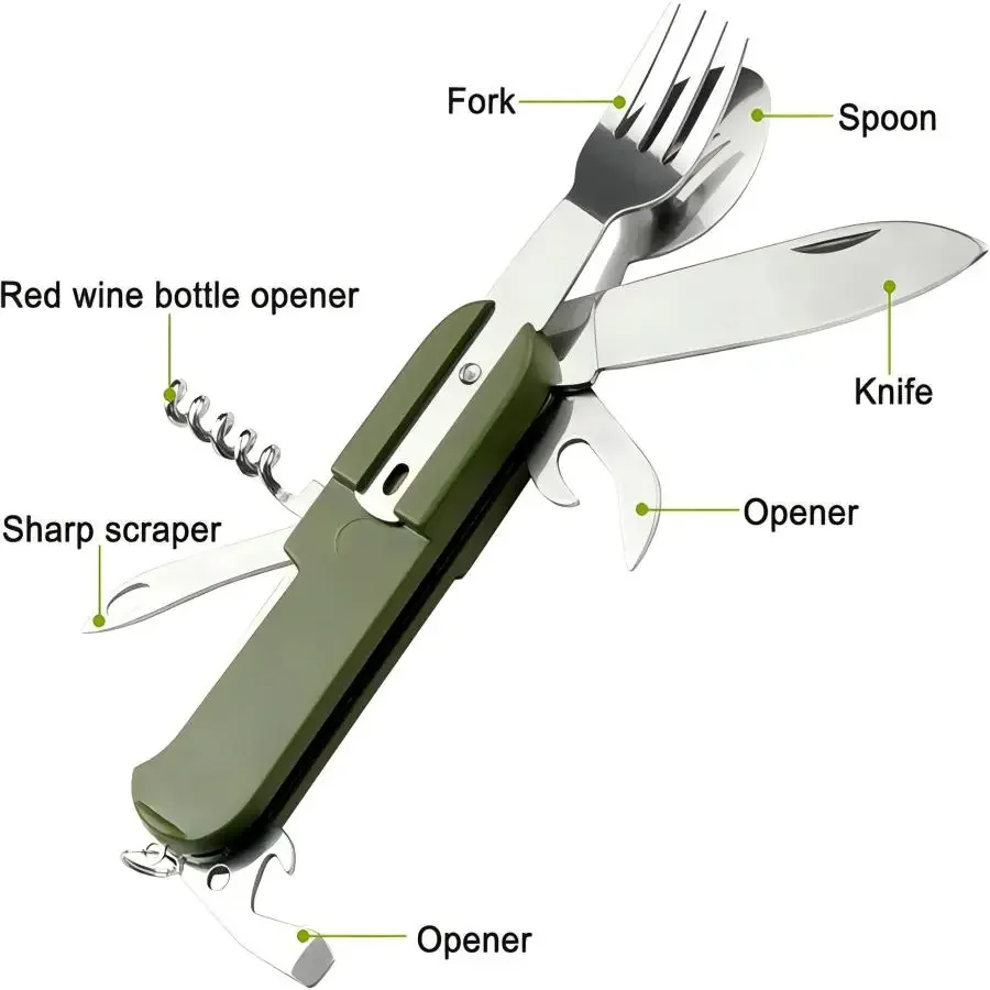 Kamp Malzemeleri 5'i 1 Arada P - Camping Cooking Set Stainless Steel incelemesi ve fiyatı
