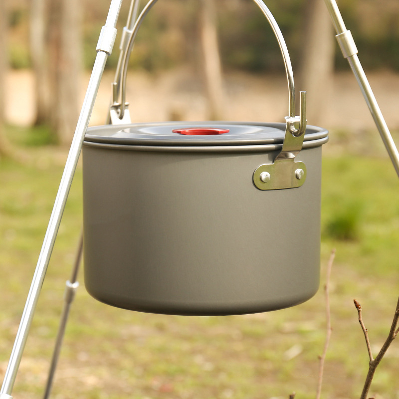 4L Kamp Asılı Tencereler Kamp  - Camping Cooking Pot Tripod incelemesi ve fiyatı