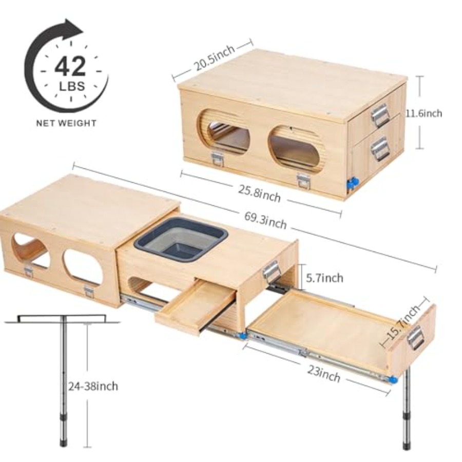 Arazi Aracı Mutfak Çekmeceli S - Camping Cooking All In One incelemesi ve fiyatı
