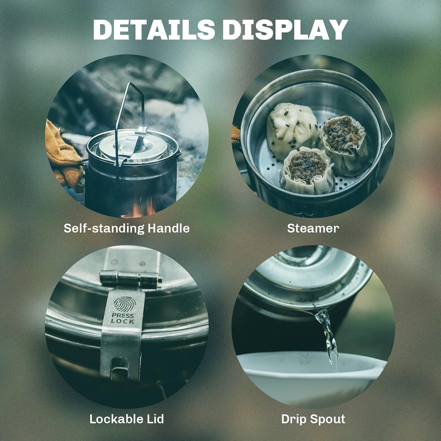 Yangın Akçaağaç 1.2L Paslanmaz - Camping Cooking Set Stainless Steel incelemesi ve fiyatı